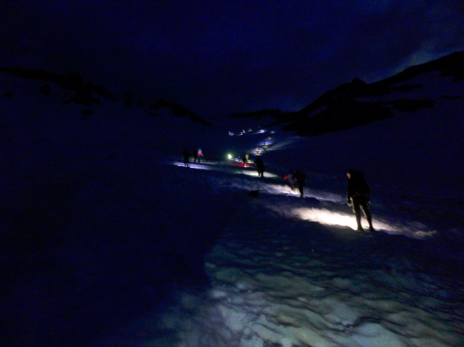 Mount Shasta - Avalanche Gulch at Night 