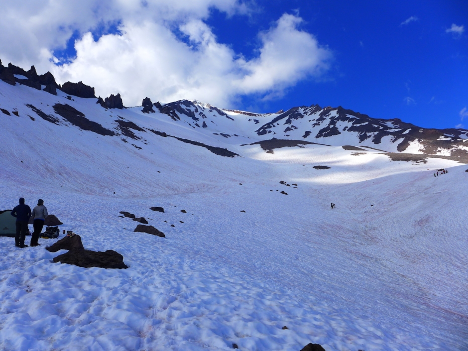 Mount Shasta - Avalanche Gulch - View on Helen Lake
