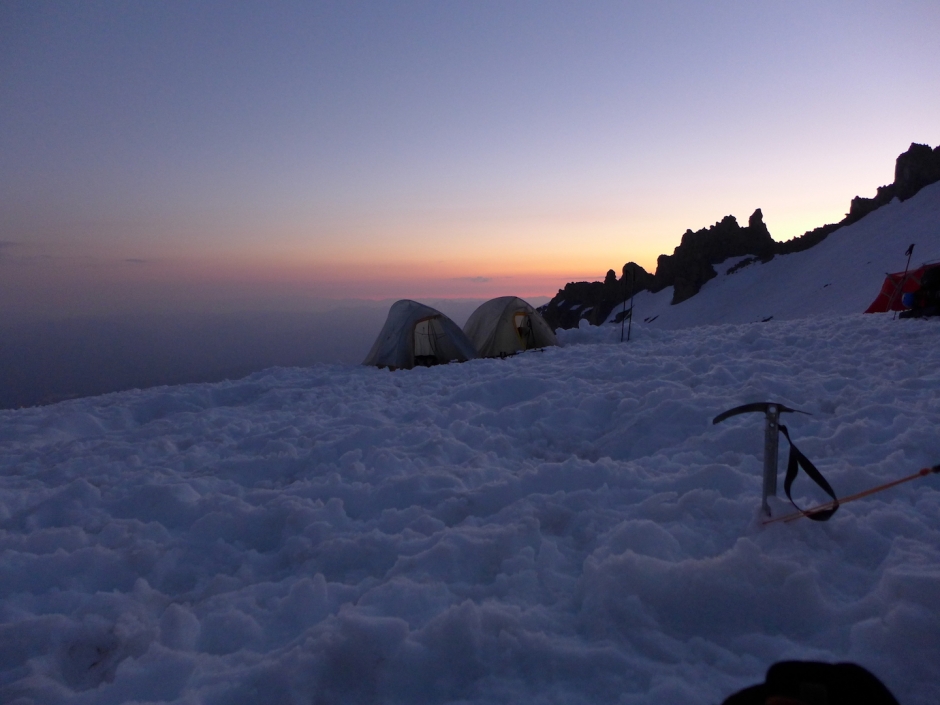 Mount Shasta - Avalanche Gulch - Helen Lake - Sunset