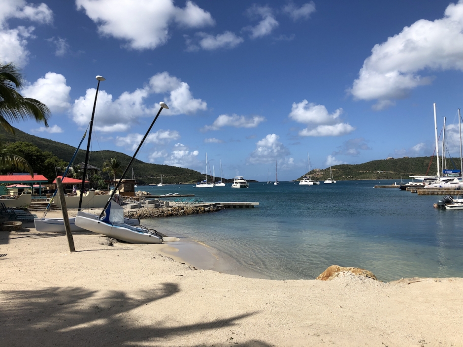 Virgin Gorda, вид на бухту и док