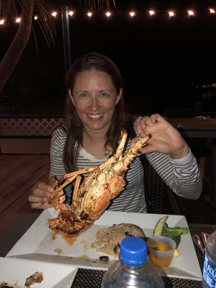 Anegada, лобстер на ужин