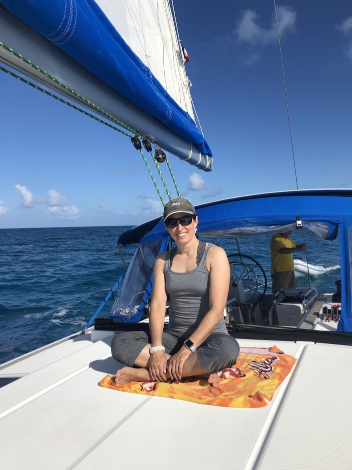 Переход Anegada - Marina Cay, лучшее место, чтоб видеть на горизонт