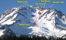 Mount Shasta - Avalanche Gulch Map